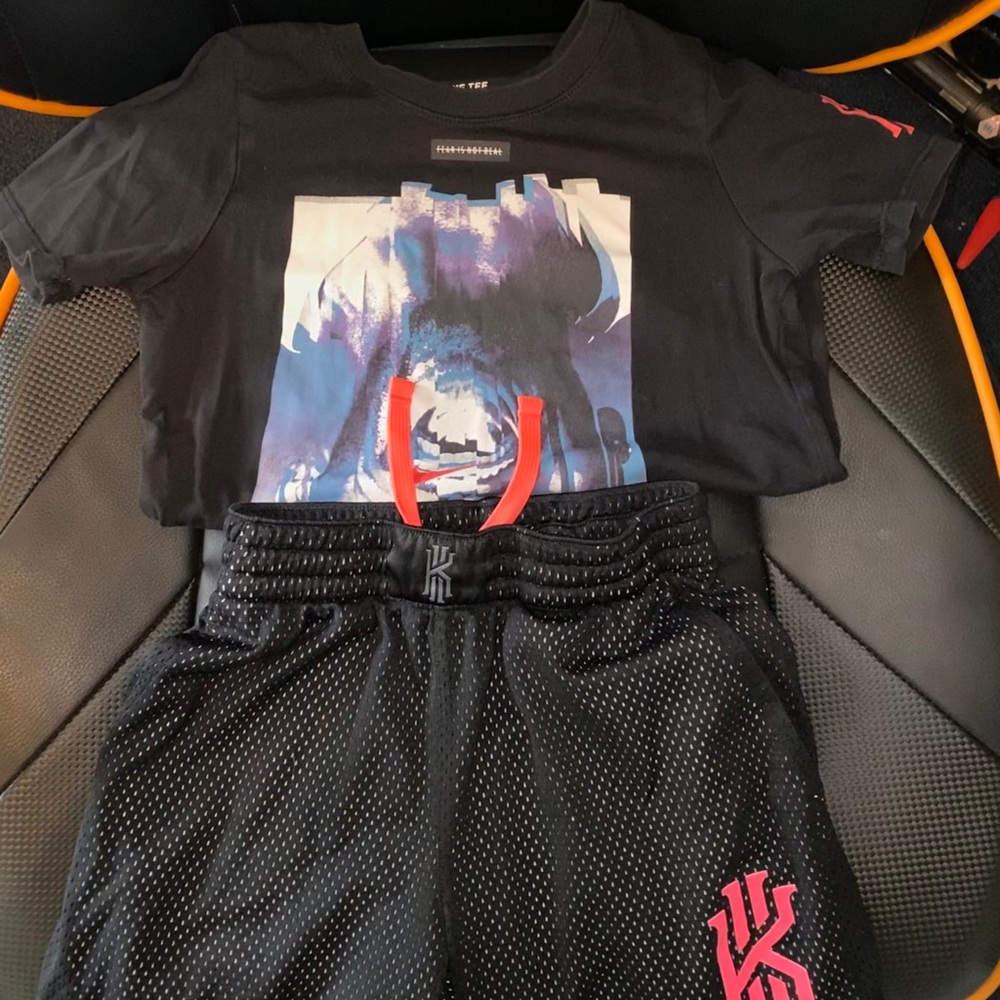 Boys kyrie irving Nike marching outfit.